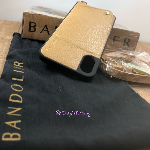 BANDOLIER Emma Golden Leather iPhone X Crossbody - Picture 5 of 7